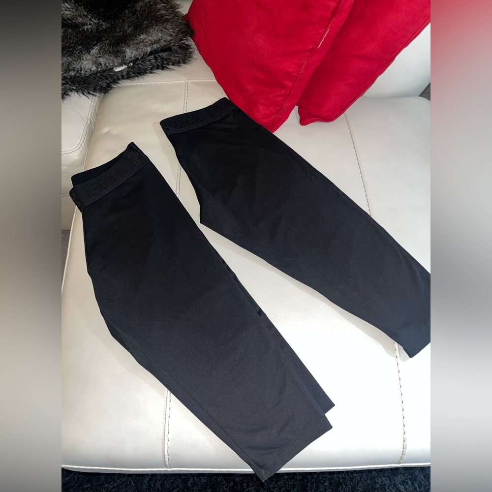 PINK by Victoria's Secret leggings set of 2 size S/p